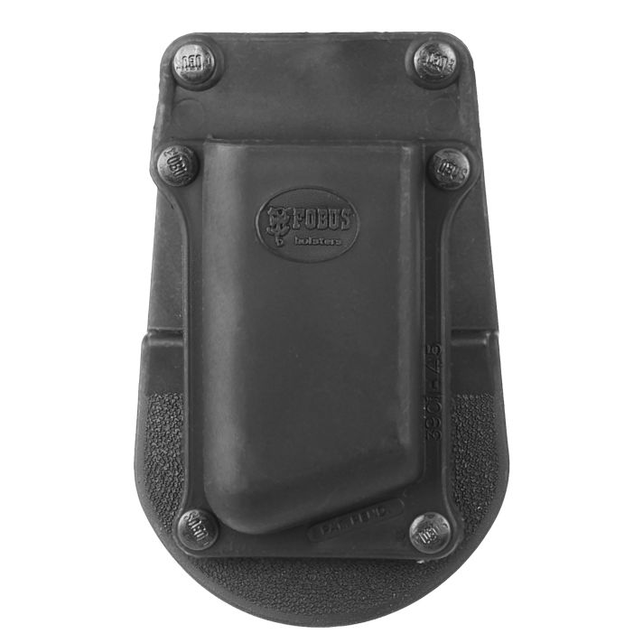 Fobus 390145 Single Mag PouchBlack Polymer Paddle Compatible w/ Single Stack/1911 Belts 1.75" Wide