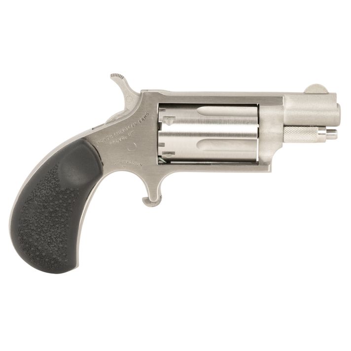North American Arms 22MSGRCHSS Mini-Revolver Carry Combo 22 WMR 5 Shot 1.13" Barrel, Stainless Steel Barrel/Cylinder/Frame, Black Rubber Grip, Includes Exclusive Holster Package