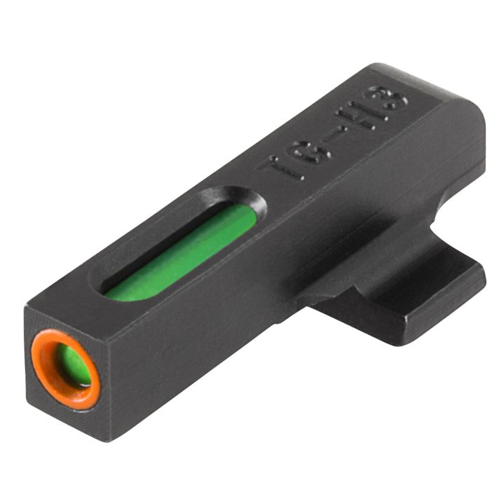 TruGlo TG13BR1PC TFX ProBlack | Green Tritium & Fiber Optic Orange Outline Front Sight