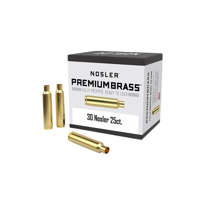 Nosler 10221 Premium Brass Unprimed Cases 30Nosler Rifle Brass 25/Box