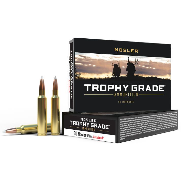 Nosler 60117 Trophy Grade30Nosler 180gr Nosler AccuBond 20 Per Box/10 Case