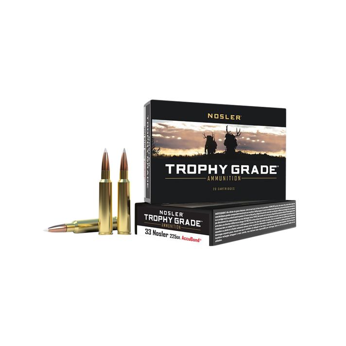 Nosler 60098 Trophy Grade33Nosler 225gr Nosler AccuBond 20 Per Box/10 Case