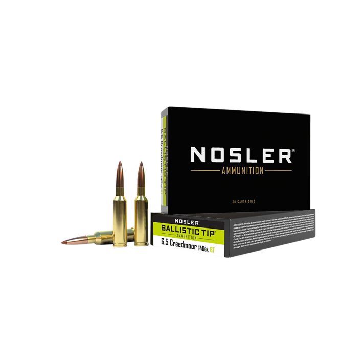 Nosler 40064 Ballistic Tip6.5Creedmoor 140gr Spitzer Ballistic Tip 20 Per Box/10 Case