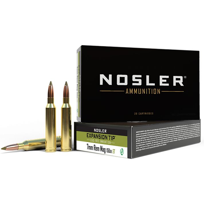 Nosler 40032 E-Tip7mmRemMag 150gr E Tip Lead Free 20 Per Box/10 Case