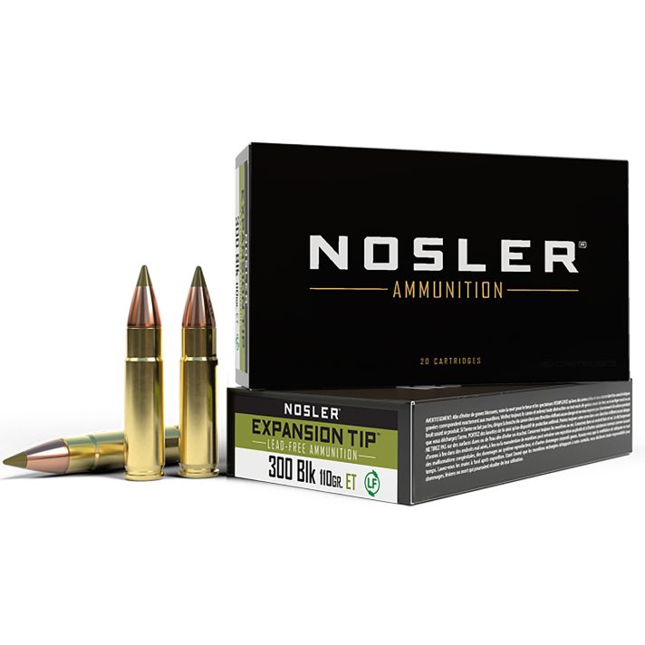 Nosler 40660 E-Tip300Blackout 110gr E Tip Lead Free 20 Per Box/20 Case