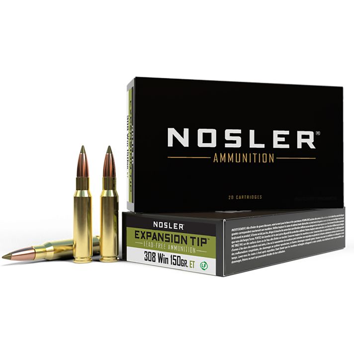 Nosler 40034 E-Tip308Win 150gr E Tip Lead Free 20 Per Box/10 Case
