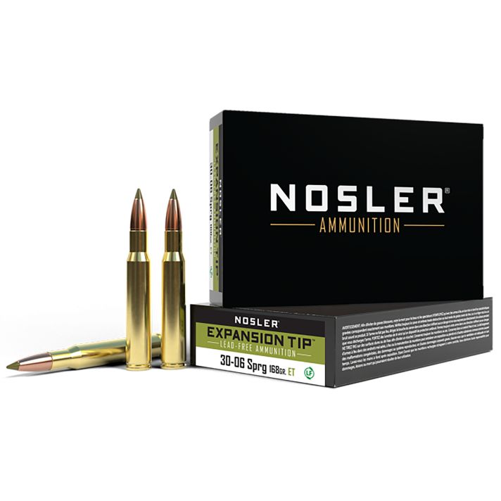 Nosler 40036 E-Tip30-06Springfield 168gr E Tip Lead Free 20 Per Box/10 Case