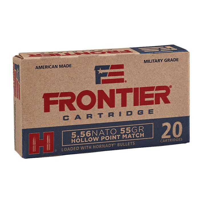 Frontier Cartridge FR240 Centerfire Rifle5.56x45mmNATO 55gr Hollow Point Match 20 Per Box/25 Case