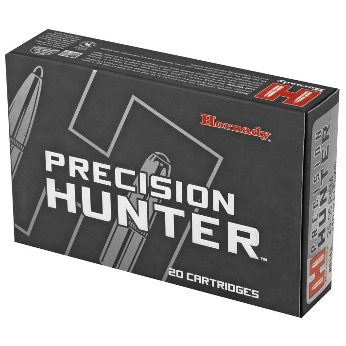 Hornady 8143 Precision Hunter25-06Rem 110gr Extremely Low Drag eXpanding 20 Per Box/10 Case