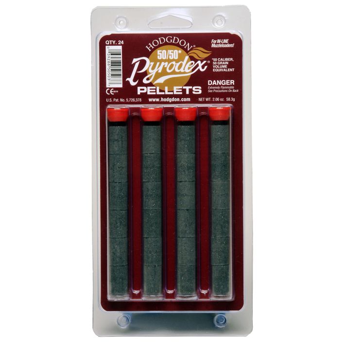 Hodgdon BP5050 Muzzleloading Pyrodex 50/50 Pellets 50 gr 24 Per Card