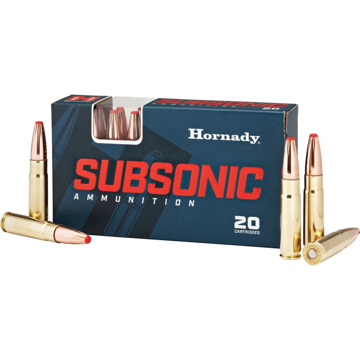 Hornady 80877 Subsonic Rifle 300Blackout 190gr Sub X 20 Per Box/10 Case