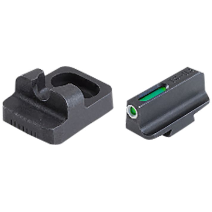 TruGlo TG13RM1PB TFX Pro Sights For Remington ShotgunsBlack |Green Tritium Fiber OpticWhite Outline Front Sight Black Rear Sight