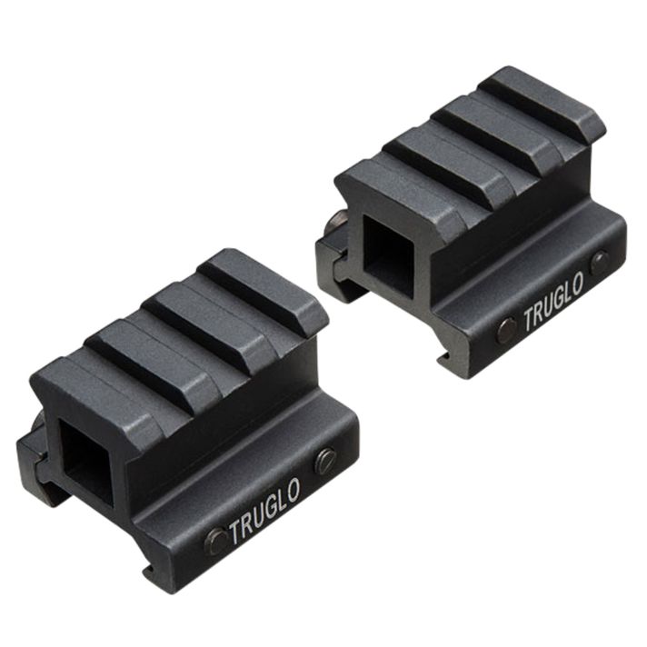 TruGlo TG8982B Picatinny Riser MountMatte Black Anodized