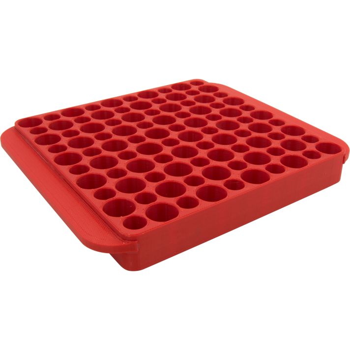 Hornady 480042 Magnum Reloading Block Red Multi Caliber Plastic 50rd