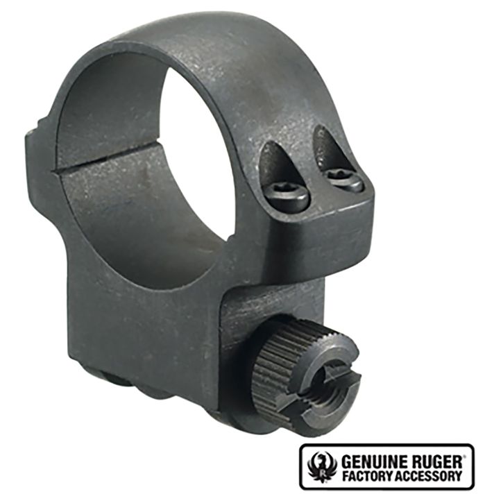 Ruger 90278 4BHM Scope RingMatte Black 1" Medium