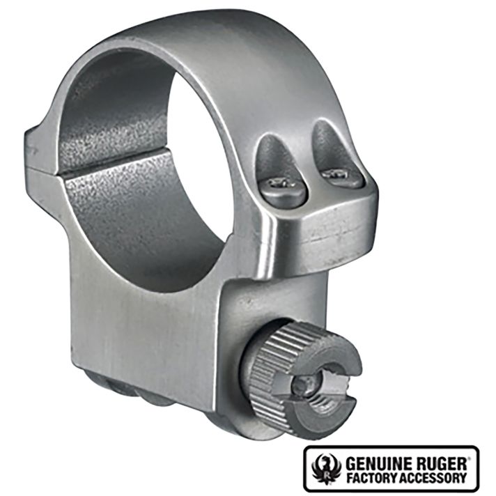 Ruger 90282 4K Scope RingSilver 1" Medium