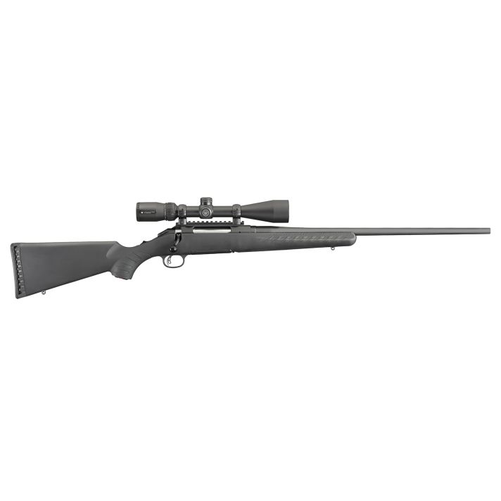 Ruger 16933 AmericanFull Size 30-06 Springfield 4+1 22" Matte Black Steel Barrel, Matte BlackAlloy Steel Receiver w/Picatinny Rail, Black Fixed Synthetic Stock, Vortex Crossfire II 3-9x40mm