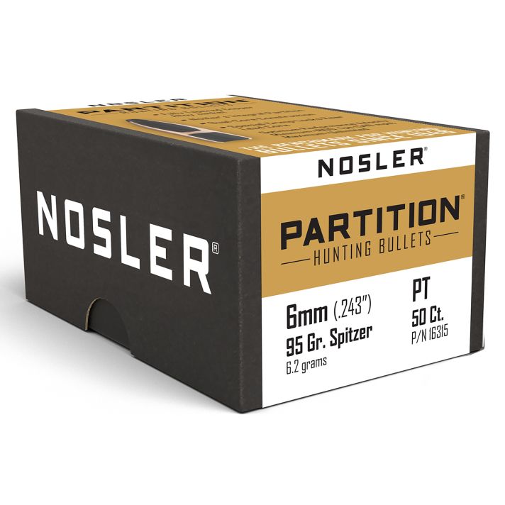 Nosler 16315 Partition6mm 95gr Partition 50/Box