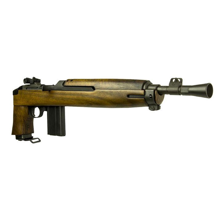 Inland MFG ILM200 Advisor M1 30 Carbine 15+1 12" Threaded Barrel w/Conical Flash Hider,Black Parkerized Metal Finish, Type 2 Barrel Band, Round Bolt, Low Wood Walnut Stock