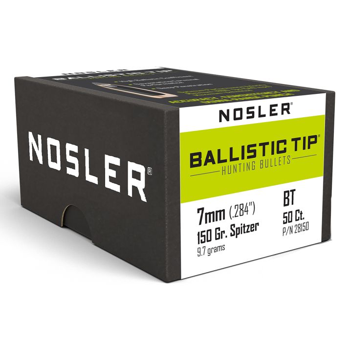 Nosler 28150 Ballistic Tip7mm 150gr Spitzer 50/Box
