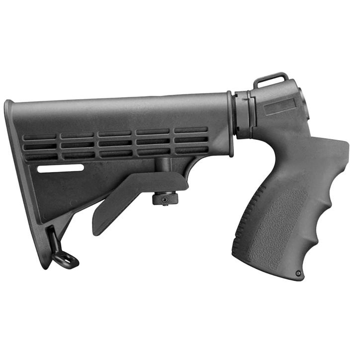 Aim Sports APGSM500 Shotgun6 Position w/Pistol Grip Black Synthetic for Mossberg 500