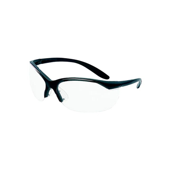 Howard Leight R01535 Uvex Vapor II Shooting Glasses Adult Clear Lens Anti-Fog Polycarbonate Black Frame