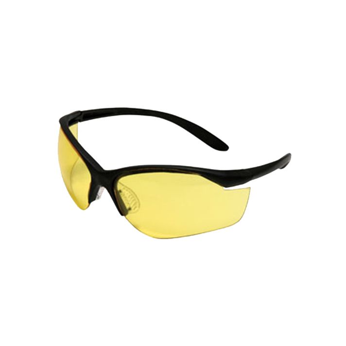 Howard Leight R01536 Uvex Vapor II Shooting Glasses Adult Amber Lens Anti-Fog Polycarbonate Black Frame