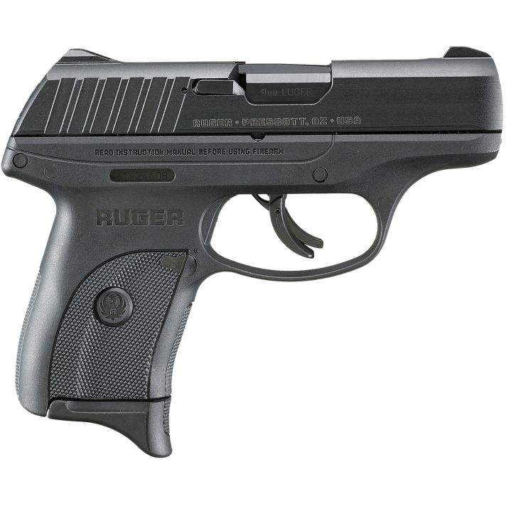 Ruger 3283 EC9s9mm Luger 7+1 3.12" Black Oxide Steel Barrel, Black Oxide Serrated Steel Slide, Black Polymer Frame, Black Polymer Grip