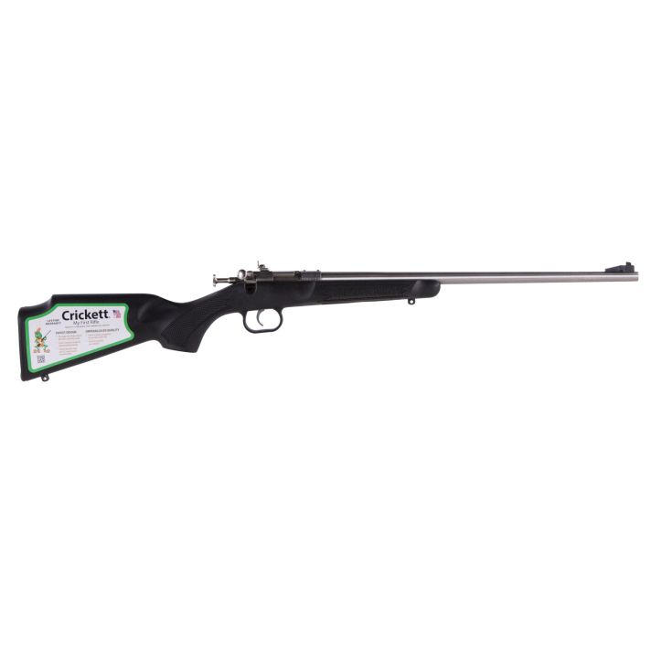 Crickett KSA2295 Youth22 WMR 1rd 16.12" Blued Barrel & Receiver, Fixed Front/Adjustable Rear Peep Sights, Black Synthetic Stock w/11.5" LOP, Rebounding Firing Pin Safety