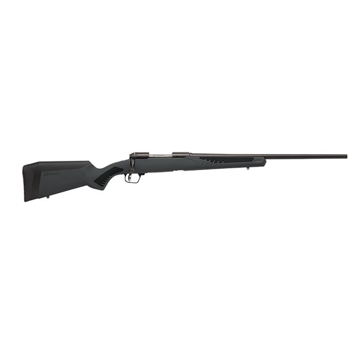 Savage Arms 57065 110 Hunter Full Size 308 Win 4+1 22" Matte Black Button-Rifled Barrel, Matte Black Drilled & Tapped Carbon Steel Receiver, Adj AccuStock Matte Gray Synthetic Stock, Right Hand