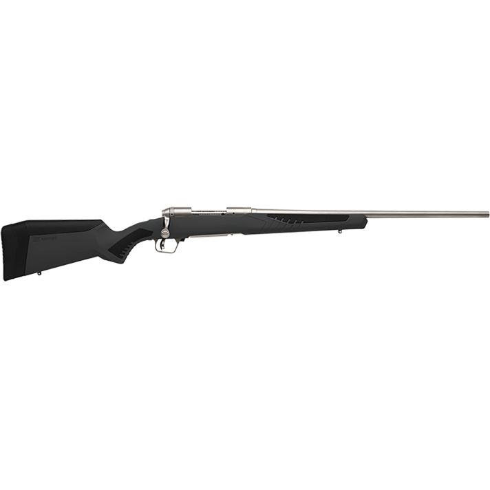 Savage Arms 57083 110 Storm Full Size 7mm-08 Rem 4+1 22" Matte Stainless Button-Rifled Barrel, Matte Drilled & Tapped Stainless Steel Receiver, AccuStock Matte Gray Synthetic Stock, Right Hand