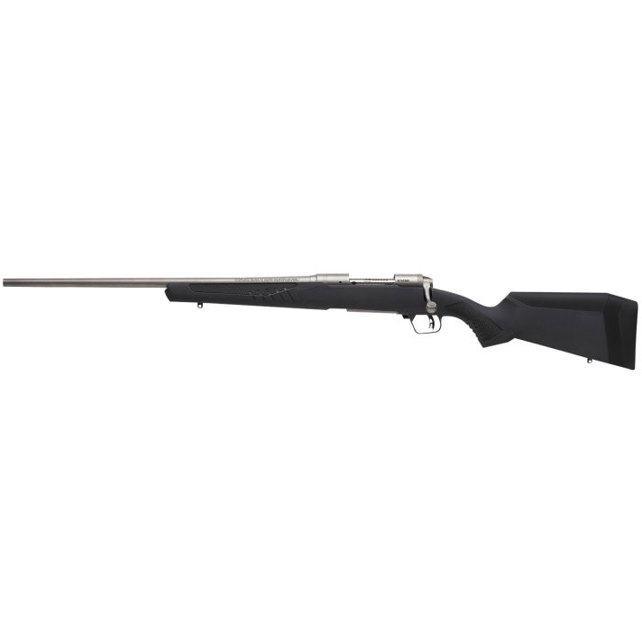 Savage Arms 57088 110 Storm Full Size 7mm-08 Rem 4+1 22" Matte Stainless Button-Rifled Barrel, Matte Drilled & Tapped Stainless Steel Receiver, AccuStock Matte Gray Synthetic Stock, Left Hand