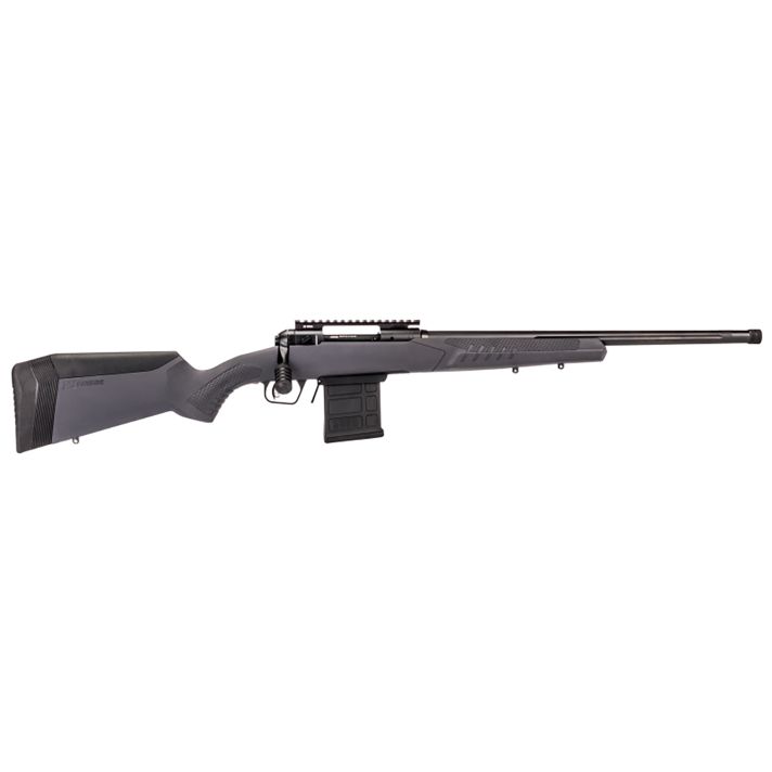 Savage Arms 57006 110 Tactical Full Size 308 Win 10+1 20" Matte Black Heavy Threaded Barrel, Matte Black Drilled & Tapped Carbon Steel Receiver, Adj AccuStock Matte Gray Synthetic Stock, Right Hand