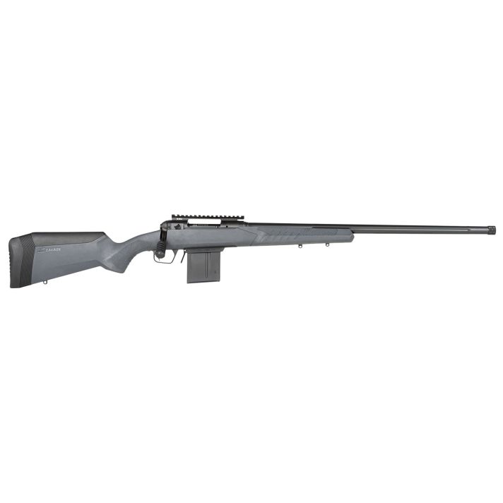 Savage Arms 57007 110 Tactical Full Size 308 Win 10+1 24" Matte Black Heavy Threaded Barrel, Matte Black Picatinny Rail Carbon Steel Receiver, Adj AccuStock Matte Gray Synthetic Stock, Right Hand