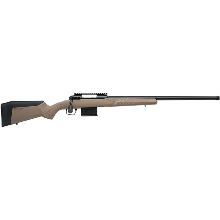 Savage Arms 57008 110 Tactical Desert 6.5 Creedmoor 10+1 24", Matte Black Metal, Flat Dark Earth Fixed AccuStock with AccuFit