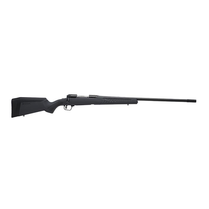 Savage Arms 57035 110 Long Range Hunter Full Size 7mm Rem 3+1 26" Matte Black Threaded Barrel, Matte Black Drilled & Tapped Carbon Steel Receiver, Adj AccuStock Matte Gray Synthetic Stock, Right Hand