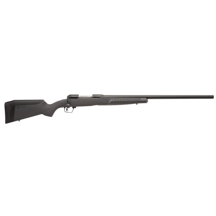 Savage Arms 57066 110 Varmint Full Size 223 Rem 4+1 26" Matte Black Heavy Button Rifled Barrel, Matte Black Drilled & Tapped Carbon Steel Receiver, Adj AccuStock Matte Gray Synthetic Stock, Right Hand