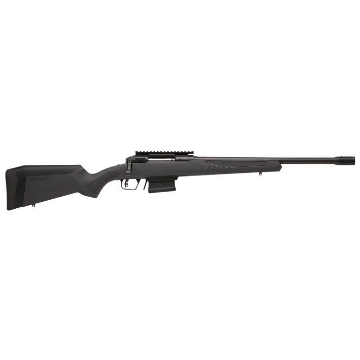 Savage Arms 57140 110 Haymaker 450 Bushmaster 4+1 18" Barrel, Matte Black Metal, Black Fixed AccuStock with AccuFit