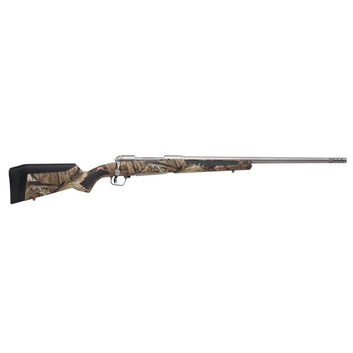 Savage Arms 57045 110 Bear Hunter 300 Win Mag 3+1 23" Matte Stainless Steel Straight Fluted Barrel, Mossy Oak Break-Up Country Fixed Sporter w/AccuFit Stock, Right Hand