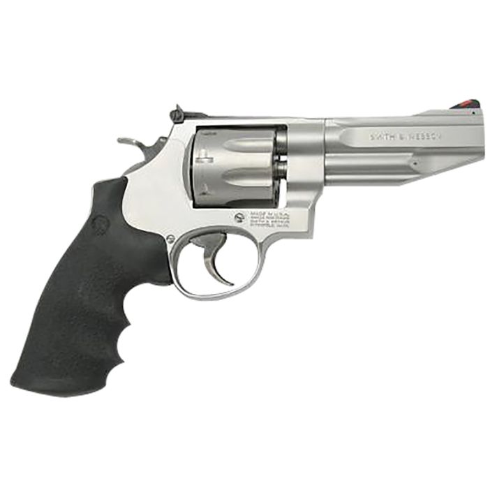 Smith & Wesson 178014 Model 627 Pro *CA Compliant N-Frame 357 Mag 8 Shot 4" Matte Stainless Steel Barrel, Stainless Cylinder, Matte Stainless Steel Frame, Black Finger Grooved Grip, Exposed Hammer