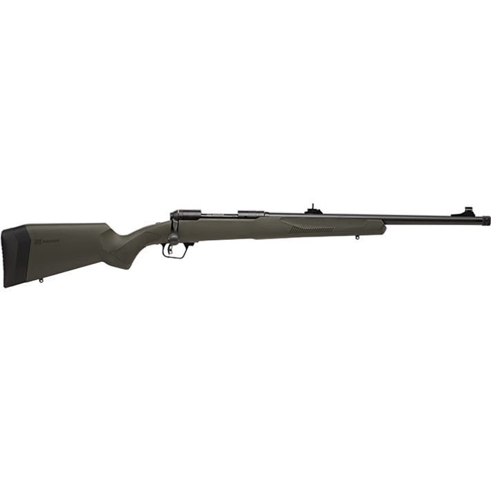 Savage Arms 57018 110 Hog Hunter Full Size 223 Rem 4+1 20" Matte Black Threaded Barrel, Carbon Steel Drilled & Tapped Receiver, AccuFit w/Adj Comb & LOP OD Green Synthetic Stock, Right Hand