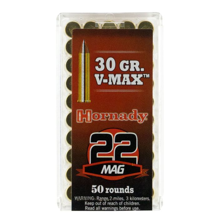 Hornady 83202 Varmint Express22 WMR 30 gr Hornady V Max 50 Per Box/ 40 Case