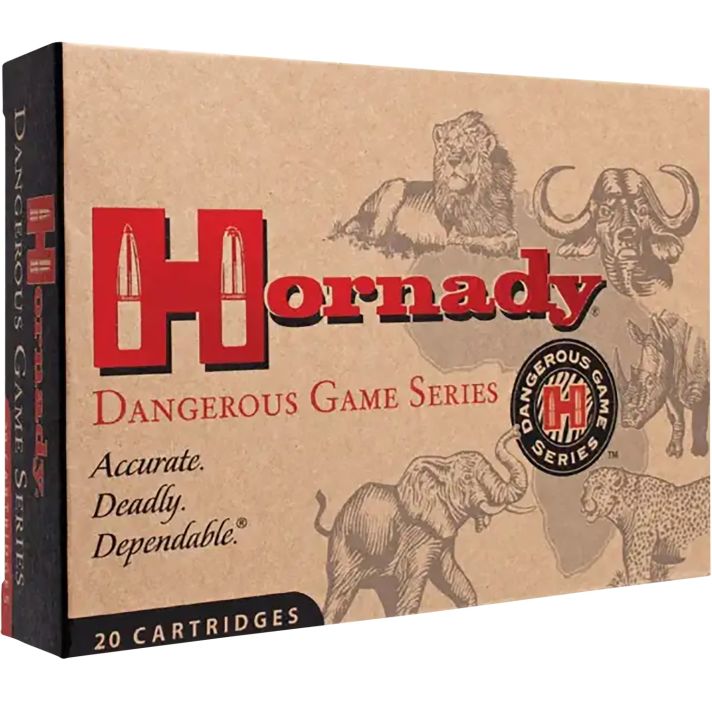 Hornady 82322 Dangerous Game375H&HMag 300gr Dangerous Game Solid 20 Per Box/6 Case