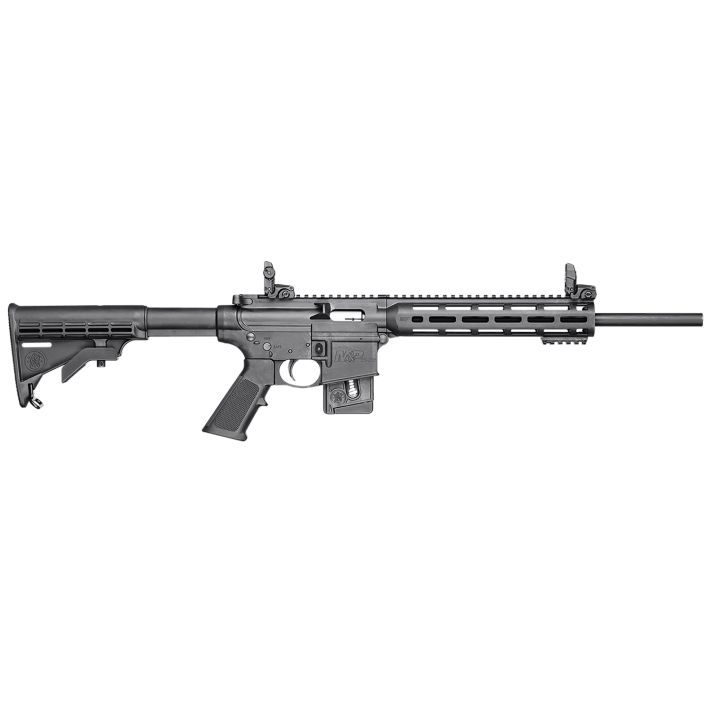 Smith & Wesson 10207 M&P15-22 Sport *CT,MA,MD,NJ Compliant 22 LR Caliber with 10+1 Capacity, 16.50" Barrel, Matte Black Metal Finish & Fixed CAR Black Synthetic Stock Right Hand