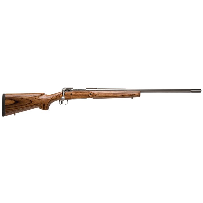 Savage Arms 18464 12 Varminter Low Profile 223 Rem 4+1 Cap 26" 1:7" Matte Stainless Rec/Barrel Satin Brown Stock Right Hand (Full Size) with Detachable Box Magazine