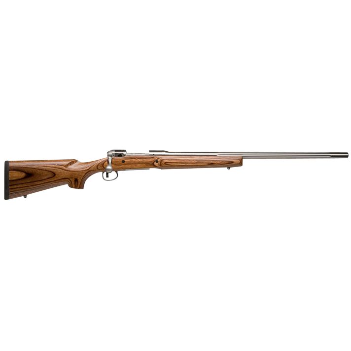 Savage Arms 18470 12 Varminter Low Profile 308 Win 4+1 Cap 26" 1:10" Matte Stainless Rec/Barrel Satin Brown Stock Right Hand (Full Size) with Detachable Box Magazine