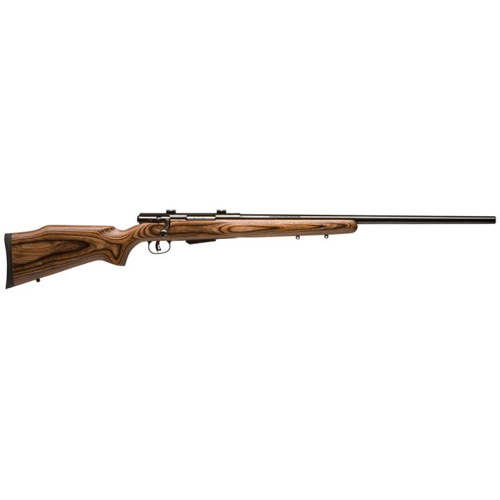 Savage Arms 18526 25 Lightweight Varminter 223 Rem 4+1 Cap 24" Matte Black Rec/Barrel Natural Brown Laminate Right Hand (Full Size) with Detachable Box Magazine
