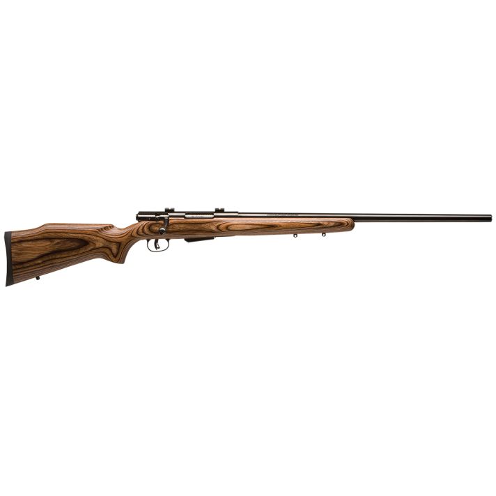 Savage Arms 18527 25 Lightweight Varminter 204 Ruger 4+1 Cap 24" Matte Black Rec/Barrel Natural Brown Laminate Stock Right Hand (Full Size) with Detachable Box Magazine