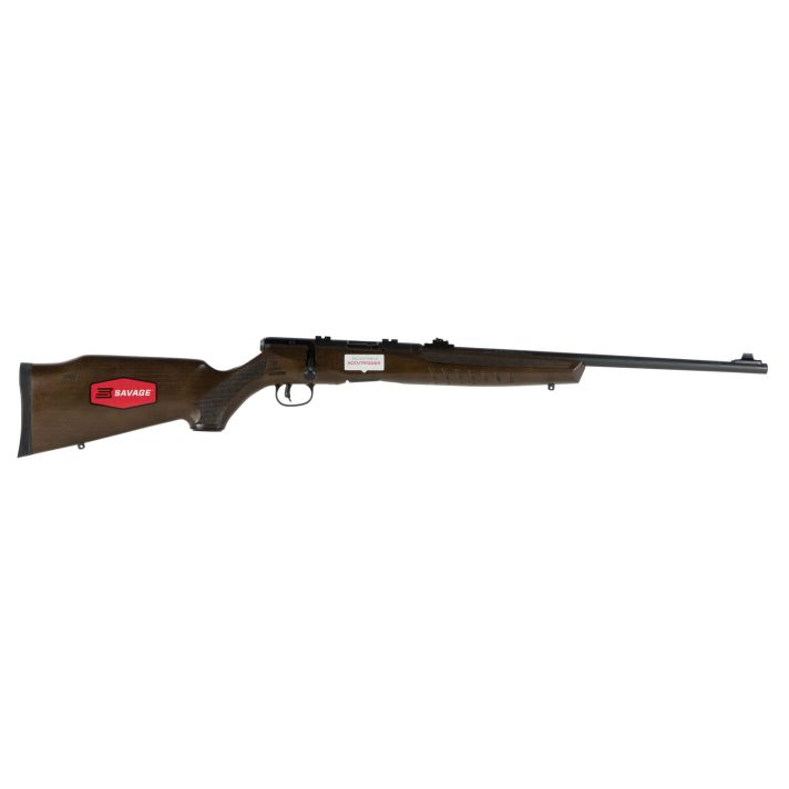 Savage Arms 70210 B Series G Full Size 22 LR 10+1 21" Matte Black Sporter Barrel, Matte Black Drilled & Tapped Carbon Steel Receiver, Satin Walnut Fixed Stock, Right Hand