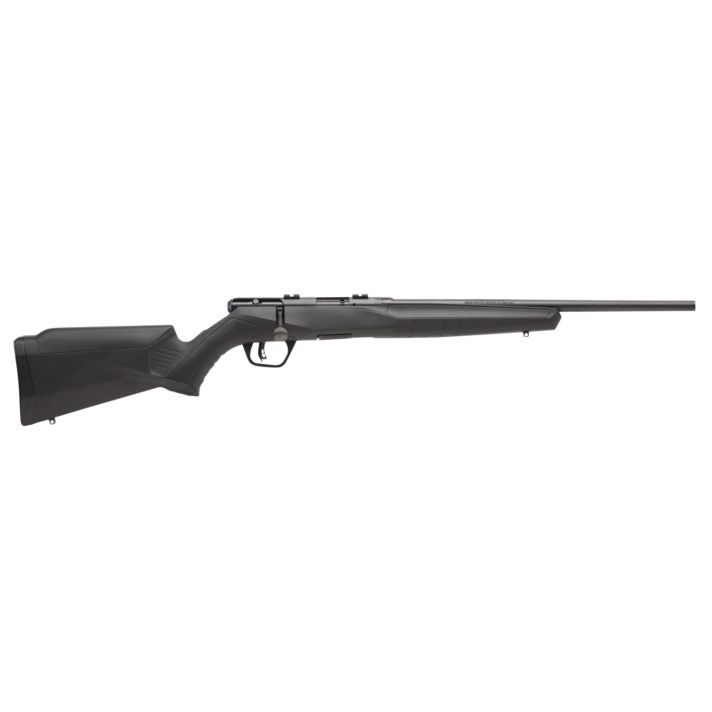 Savage Arms 70814 B17 F Compact 17 HMR 10+1 18" Matte Black Button Rifled Barrel, Matte Black Drilled & Tapped Carbon Steel Receiver, Matte Black Fixed Synthetic Stock, Right Hand